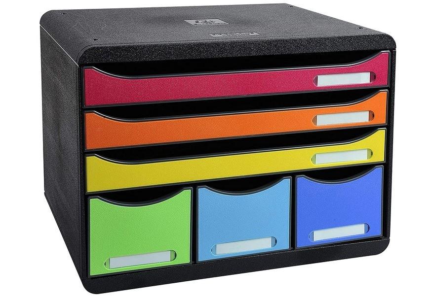 MODULO 6 CAJONES 3+3 COLORES ARLEQUIN