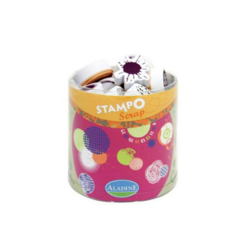 STAMPO SCRAP CIRCULOS MANCHADOS