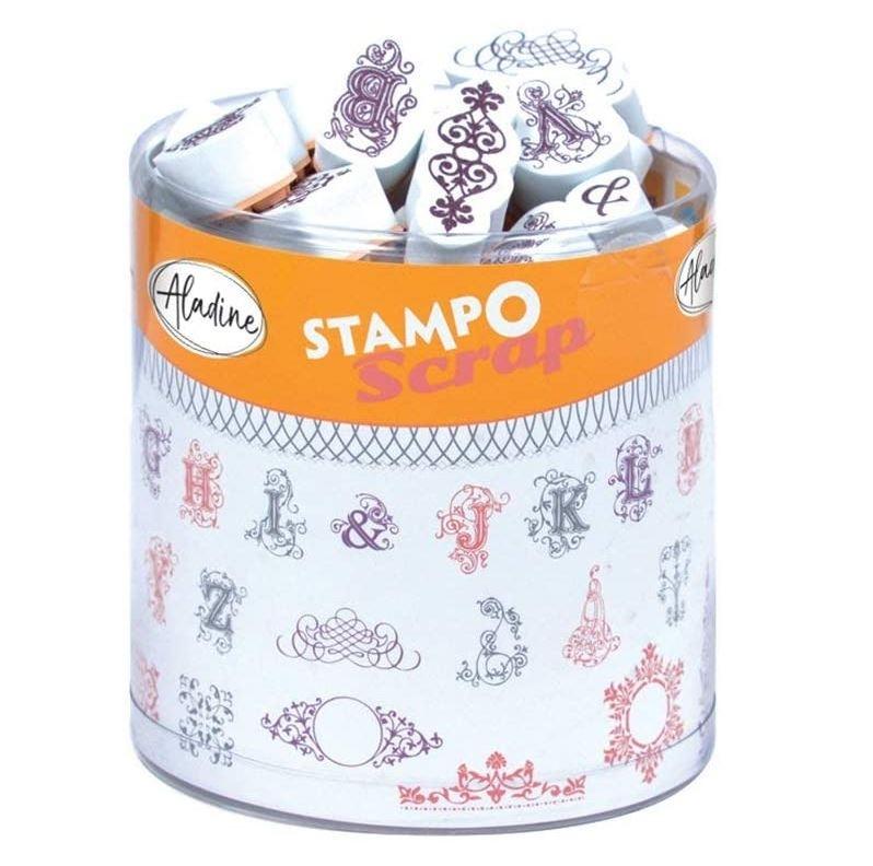 STAMPO SCRAP ALFABETO ARABESCO