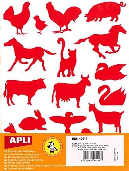 GOMETS ANIMALES GRANJA 12 H APLI
