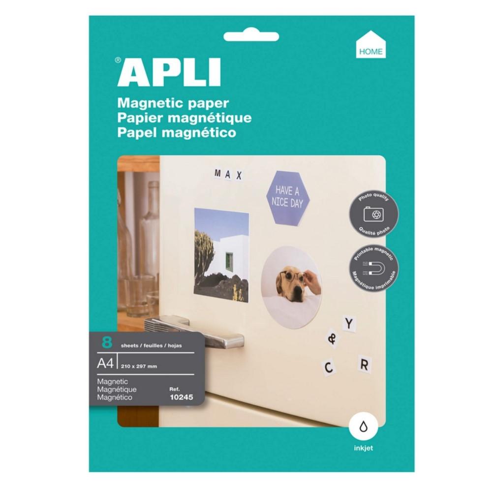 PAPEL MAGNETICO A4 INKJET 8 HOJAS APLI