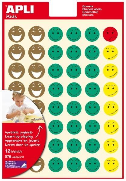 GOMETS ADHESIVOS CARAS FELICES MR SMILEY.