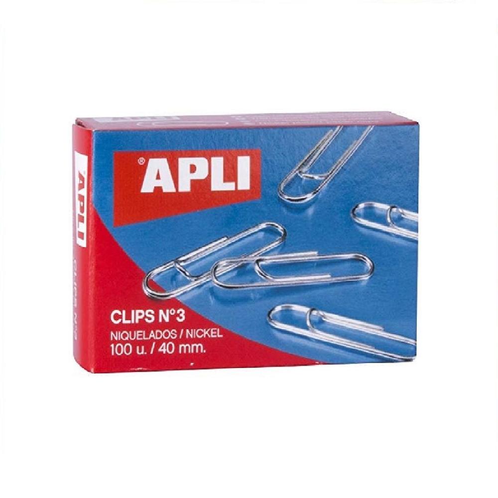 CLIPS METALICO APLI PLATEADO