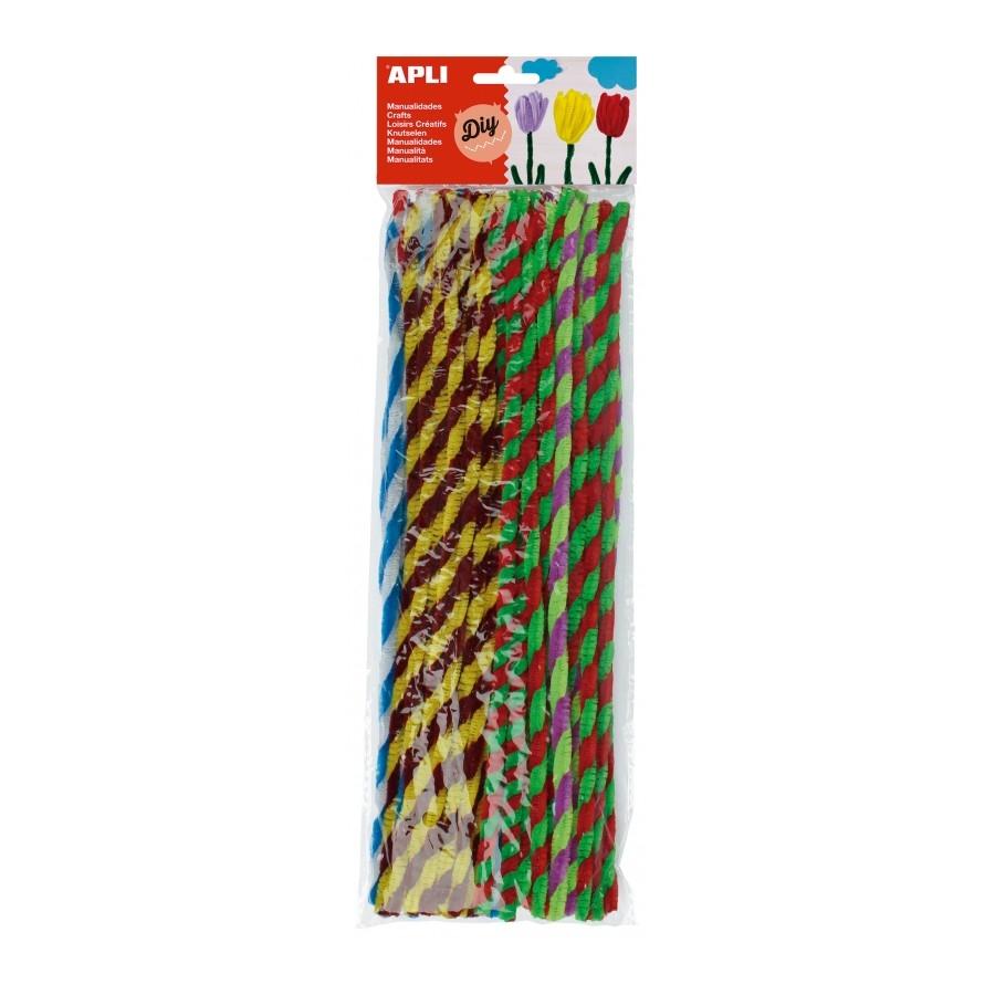 LIMPIAPIPAS COLORES RAYAS 50 U. AP