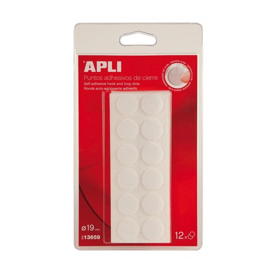 VELCROS ADHESIVOS DE CIERRE 19MM BLANCO