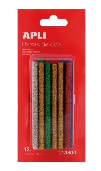 BARRA SILICONA PURPURINA 7,5 mm PAQ.12 APLI