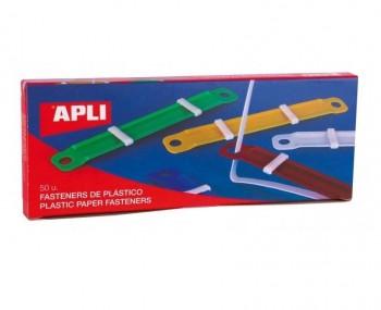 FASTENERS PLASTICO COLORES SURTIDOS 50 UNIDADES APLI