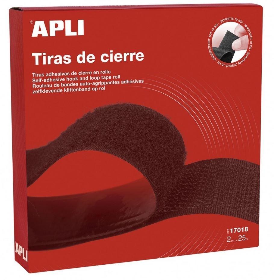 TIRA DE VELCRO NEGRO 2CMX25M