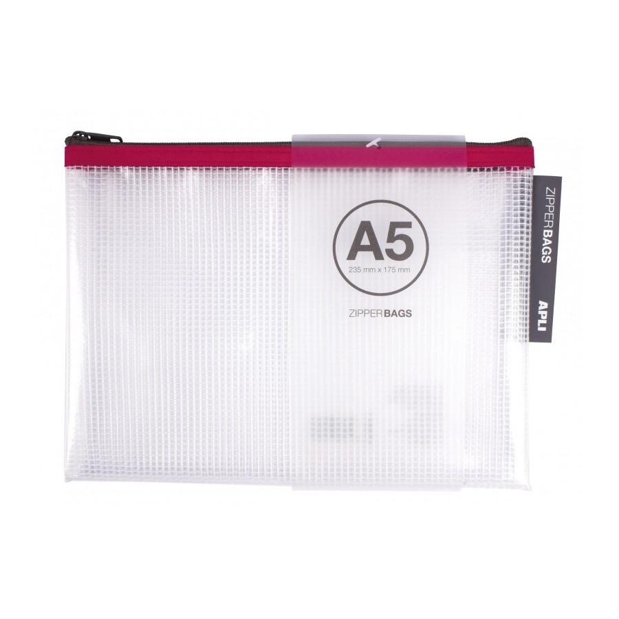 BOLSAS ZIPPER BAG A5 235X175 COLORES SURTIDOS