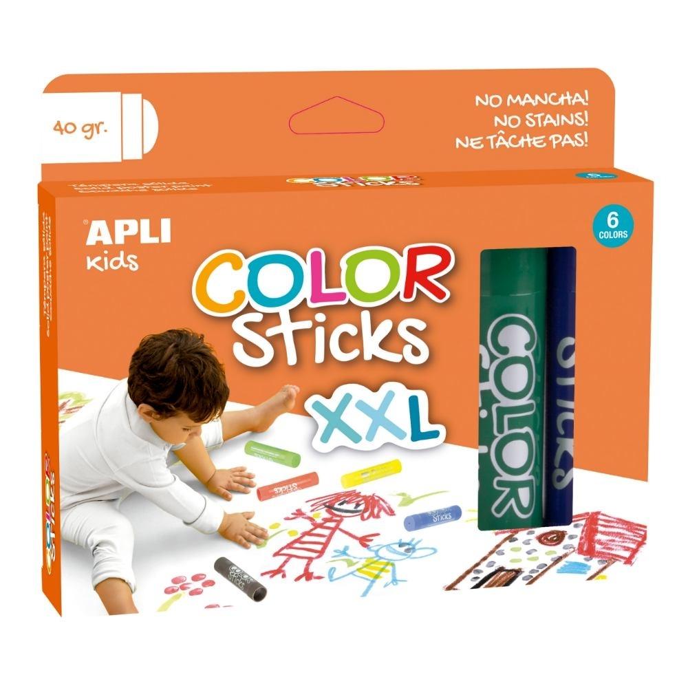 TEMPERA SOLIDA COLORES SURTIDOS XXL 40G 6 UNIDADES
