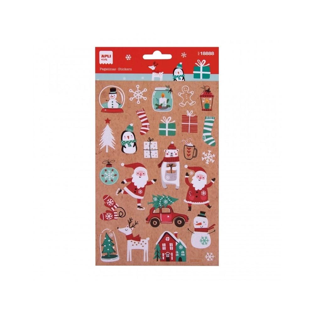 ETIQUETAS NAVIDAD KRAFT 1H