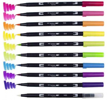 ROTULADOR PINCEL DUAL BRUSH ABT WATERCOLOR TOMBOW