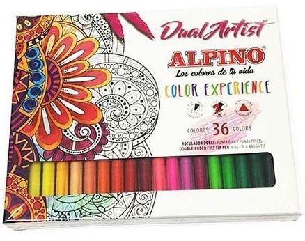 ROTULADOR 36 COLORES DUAL ARTIST EXPERIENCE ALPINO
