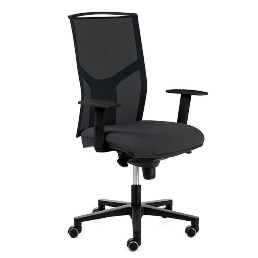 SILLA ATIKAPRO CON BRAZO MOD. S2239 ASIENTO C5 NEGRO