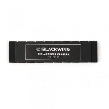 PAQUETE DE 10 GOMAS BLACKWING NEGRAS