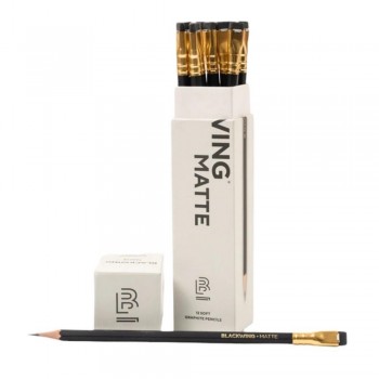 LAPIZ BLACKWING NEGRO MATTE 4B