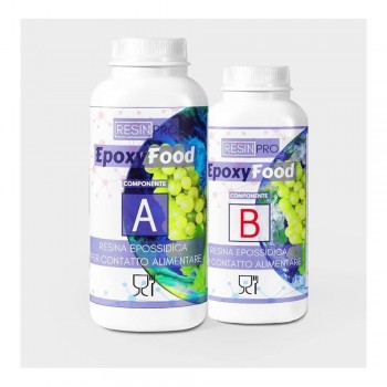 RESINA EPOXI USO ALIMENTARIO TRANSPARENTE 1,55 KG RESINPRO (2 COMPONENTES)