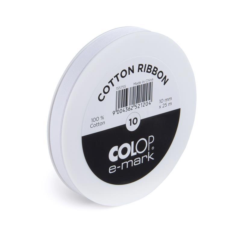 COLOP E-MARK CINTA ALGODON 10 mm X 25 mts