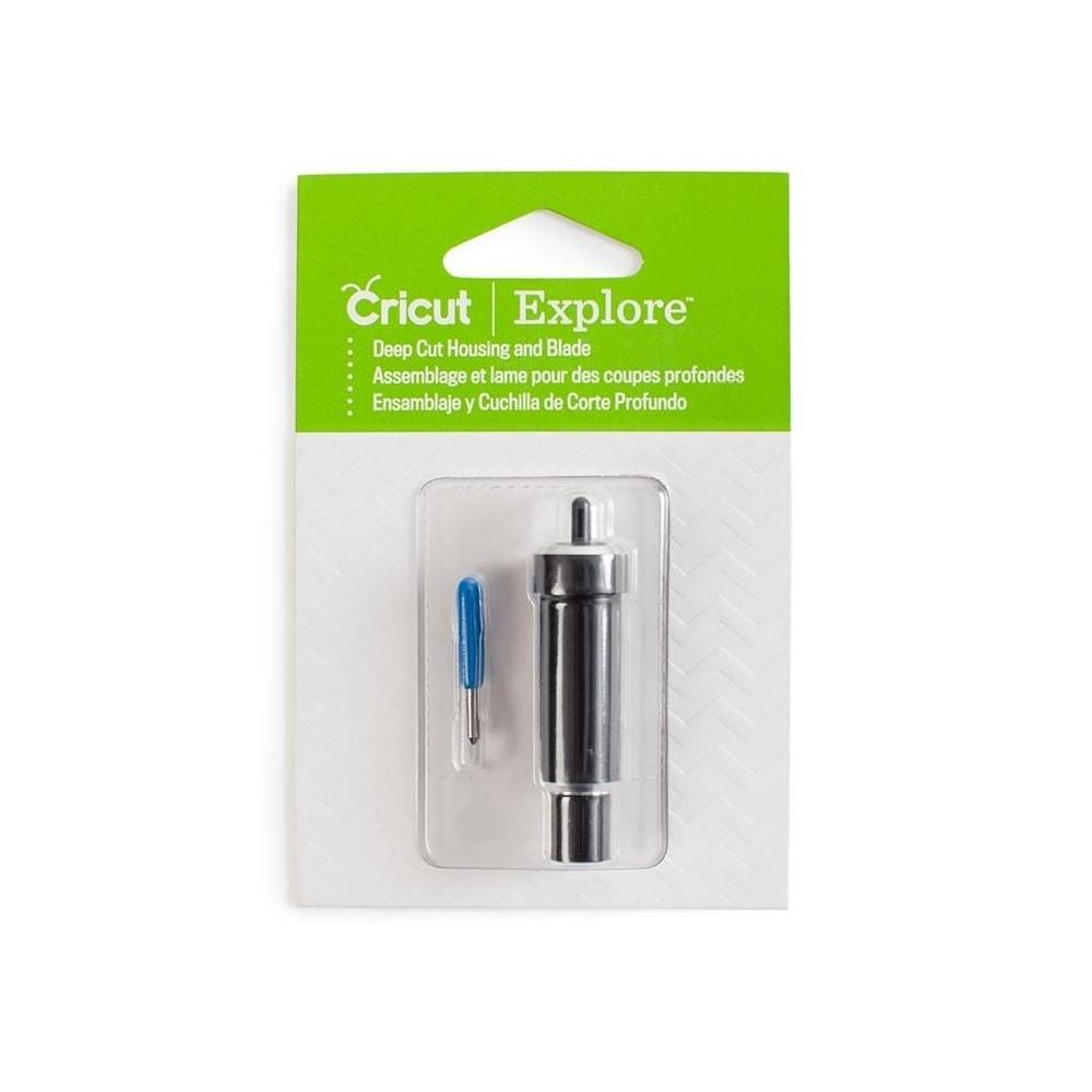 CUCHILLA + PORTACUCHILLAS CORTE PROFUNDO CRICUT