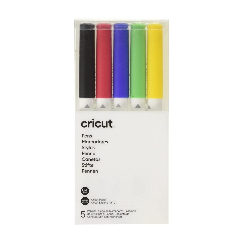 SET BOLIGRAFOS CLASICOS CRICUT 5 UDS 0,4 MM