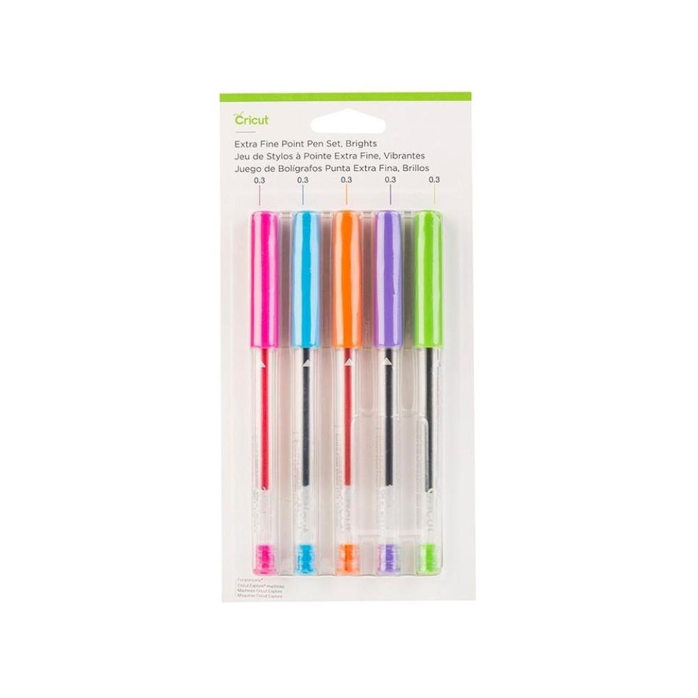 SET BOLIGRAFOS BRILLANTES CRICUT 5 UDS 0,3 MM