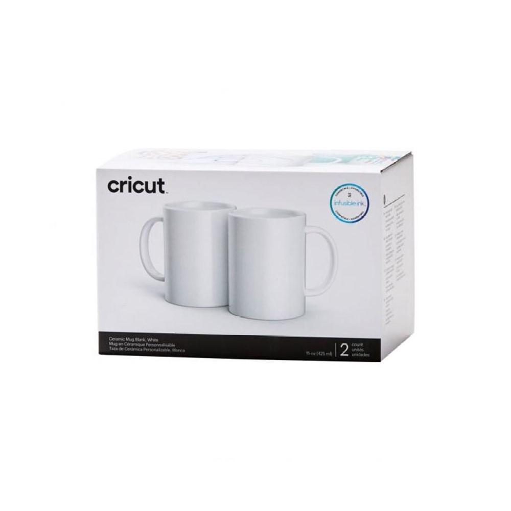 JUEGO 2 TAZAS CERAMICA 15 OZ SUBLIMAR CRICUT