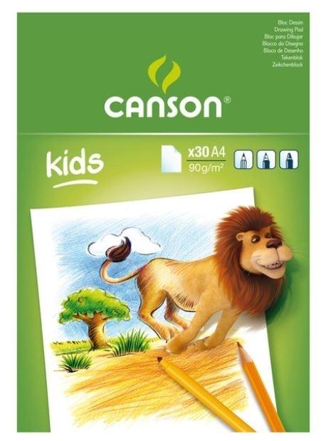 BLOCK DIBUJO KIDS A4 30 H. 90gr CANSON