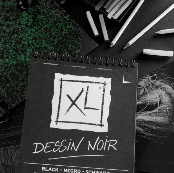 BLOCK CANSON XL BLACK DESSIN NOIR 150GR 40H