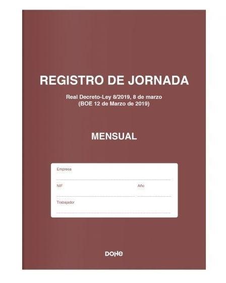LIBRO DE REGISTRO DE JORNADA MENSUAL