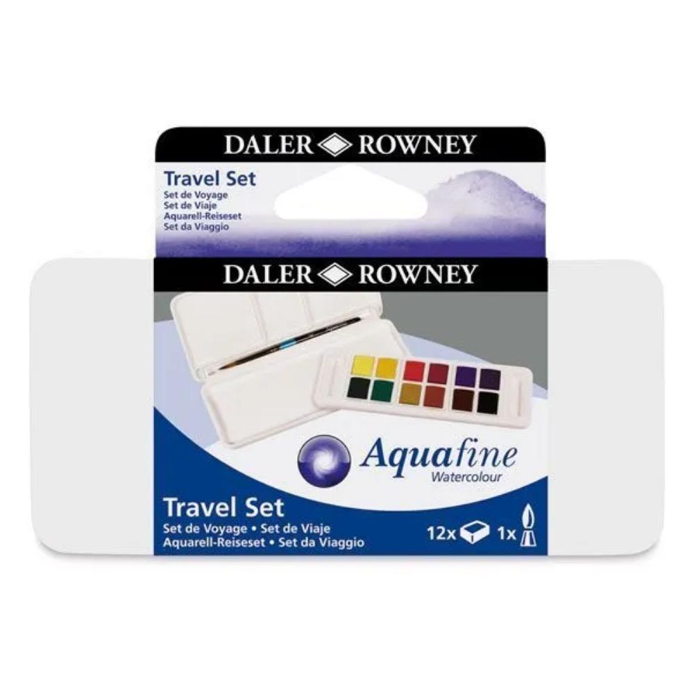 ACUARELA AQUAFINE 12 PIEZAS SET DE VIAJE