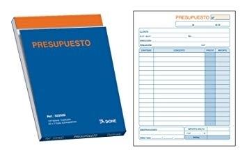 TALONARIO PRESUP. 4º DUPLICADO DOHE