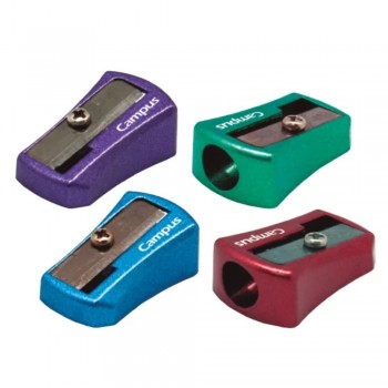 AFILADOR METALICO CUÑA PREMIUM 1 BOCA PLUS COLORES