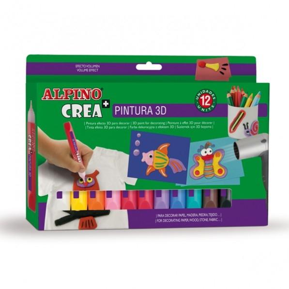 SET PINTAR ALPINO CREA 3D 12 UDS.