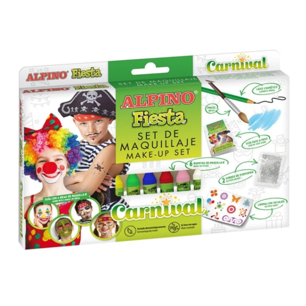 SET MAQUILLAJE CARNIVAL 6UDS 5GR ALPINO