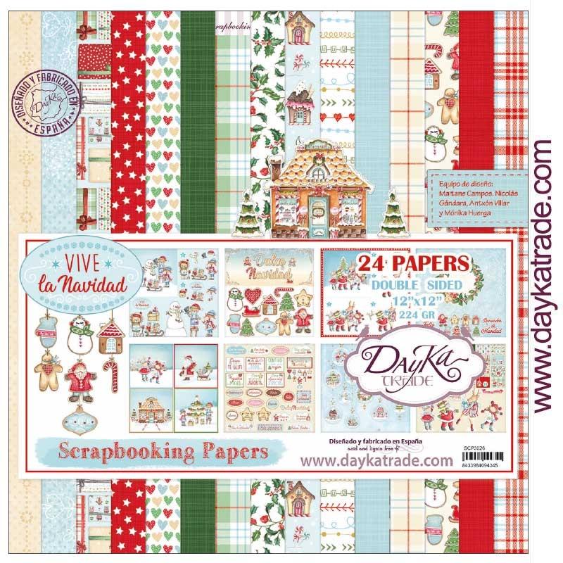 BLOCK SCRAP DAYKA 30X30 NAVIDAD 2019
