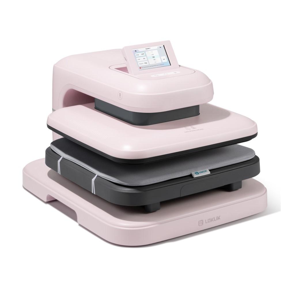 PLANCHA AUTOMATICA LOKLIK AUTO 2 ROSA PASTEL 38X38