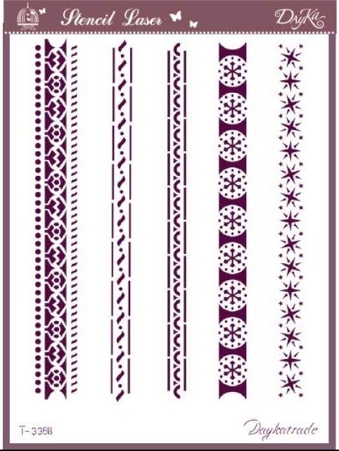 LAMINA STENCIL DIN A4 LINEAS DAYKA