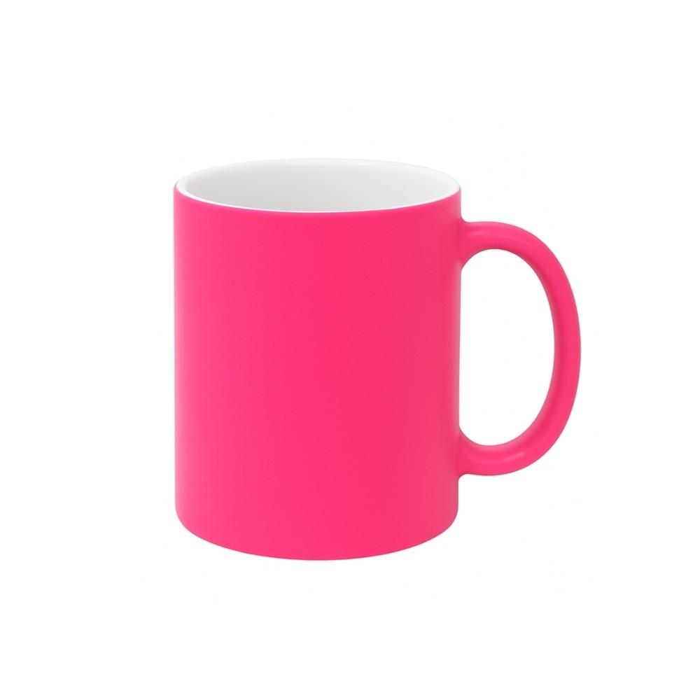 TAZA ROSA FLUOR MATE SUBLIMABLE 11 OZ