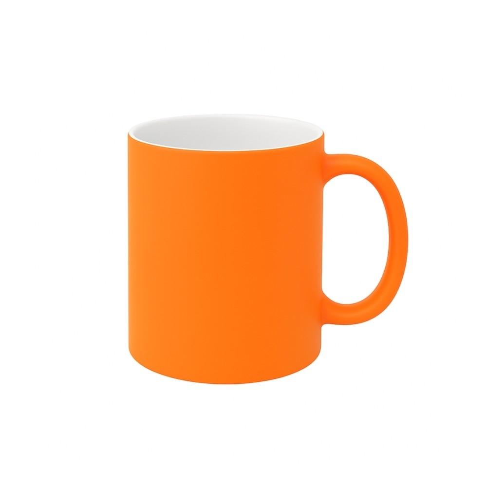 TAZA NARANJA FLUOR MATE SUBLIMABLE 11 OZ