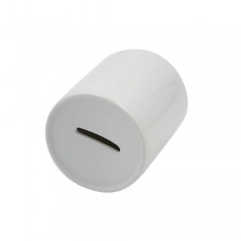 HUCHA SUBLIMACION CERAMICA BLANCA