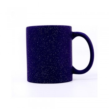 TAZA MAGICA AZUL CON PURPURINA SUBLIMACION