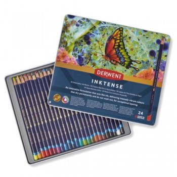 CAJA METALICA DE 24 LAPIECES DERWENT INKTENSE