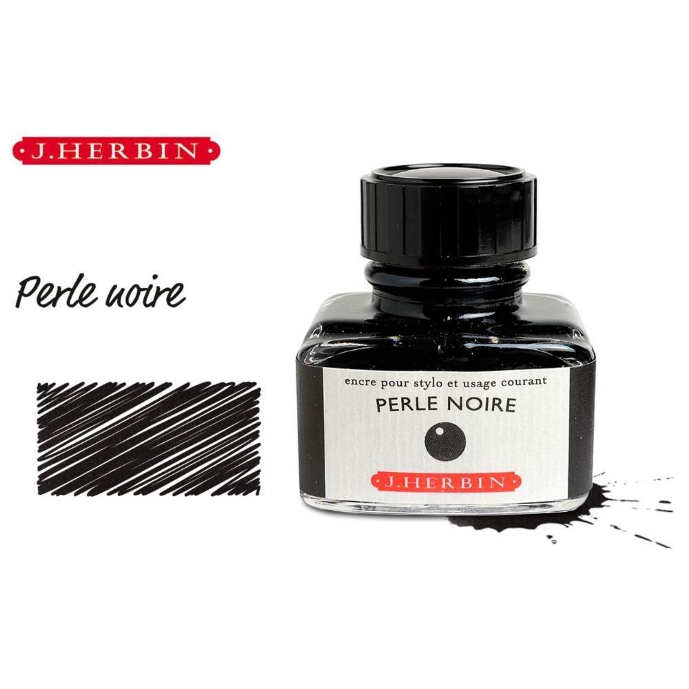 TINTERO 30ml J HERBIN NEGRO PERLE NOIR