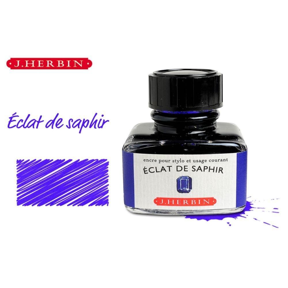 TINTERO 30ml J HERBIN AZUL ECLAT DE SAPHIR