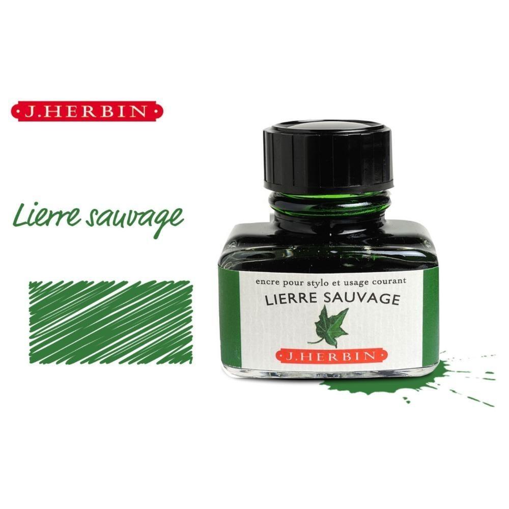 TINTERO 30ml J HERBIN VERDE LIERRE SAUVAGE