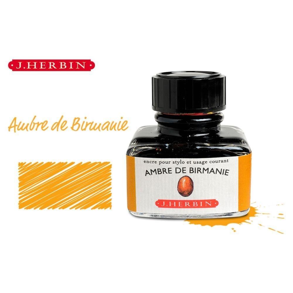 TINTERO 30ml J HERBIN AMBAR DE BIRMANIA