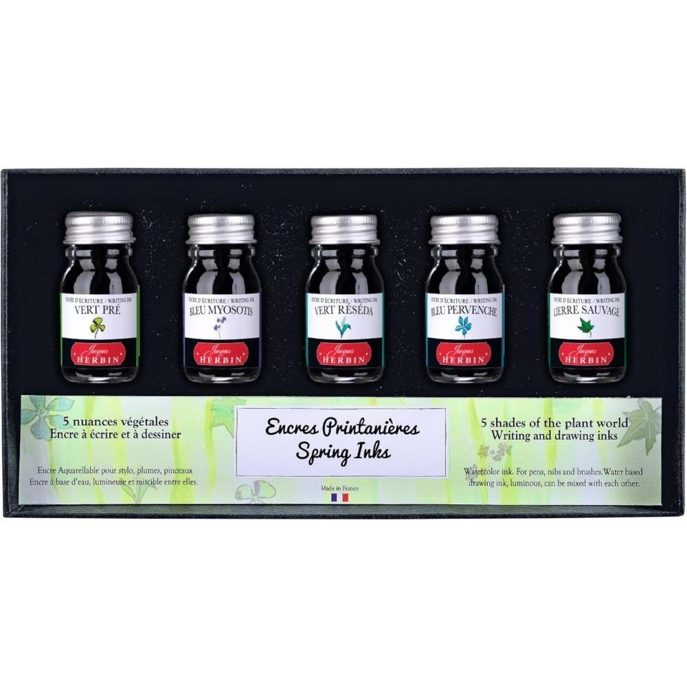 SET DE 5 TINTAS GAMA PRIMAVERA 10ml HERBIN