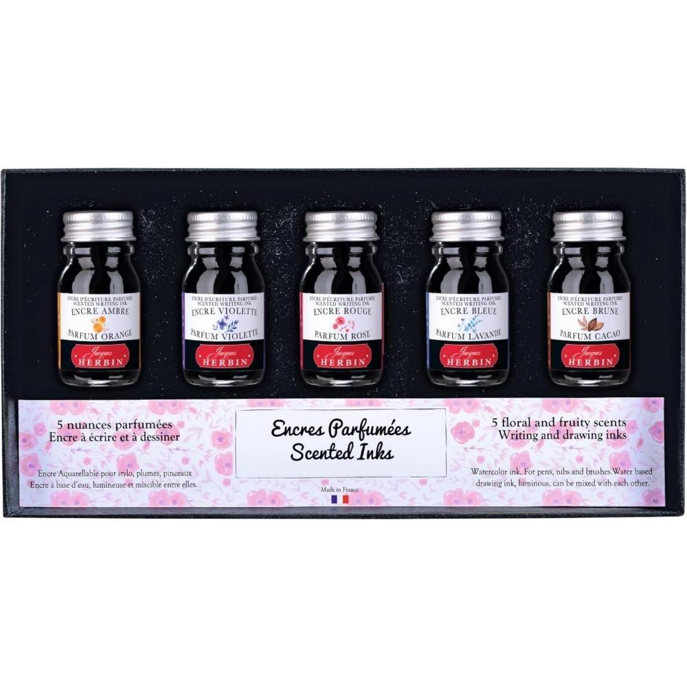 SET DE 5 TINTAS PERFUMADAS 10ml HERBIN