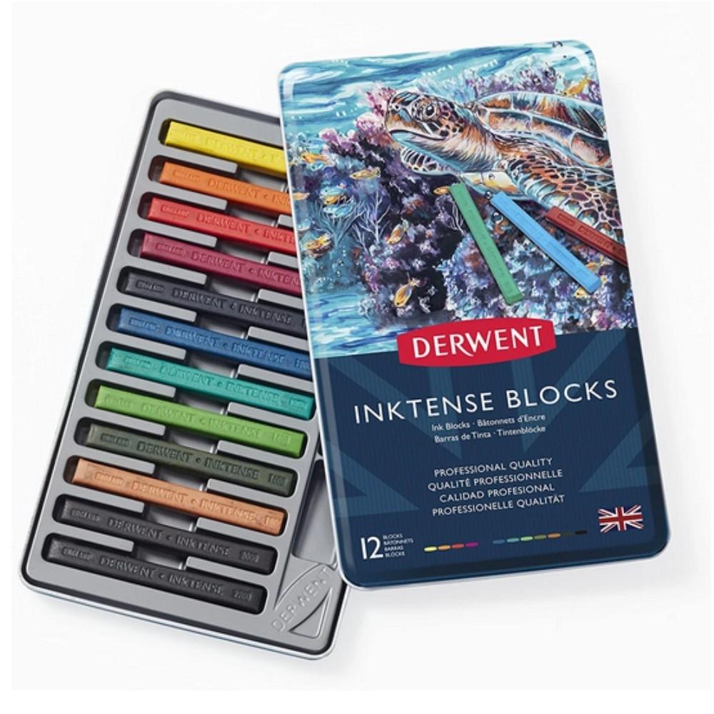CAJA 12 BARRAS DE TINTA INKTENSE DERWENT