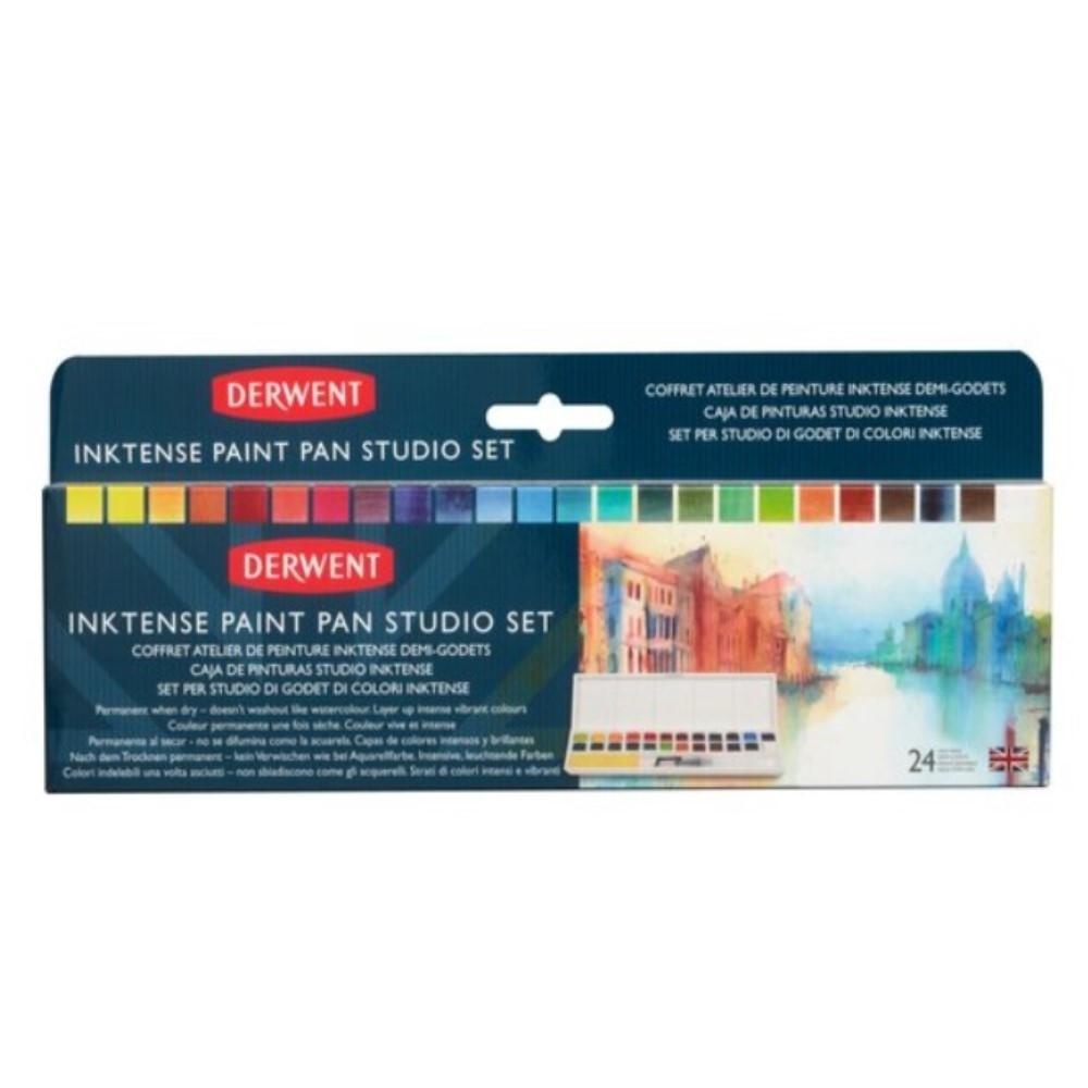 CAJA 24 ACUARELAS TINTA INKTENSE DERWENT